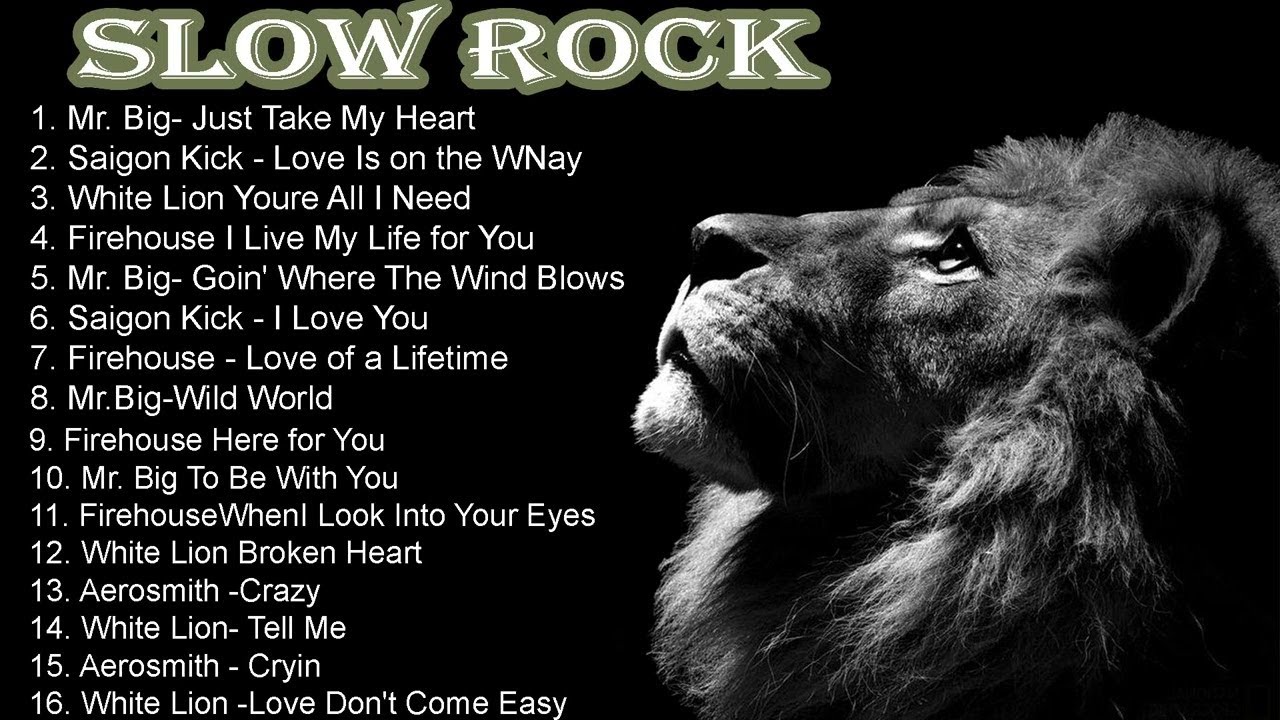 Slow Rock Ballads Compilation - Mr. Big, Saigon Kick, White Lion, Firehouse, Aerosmith 2025