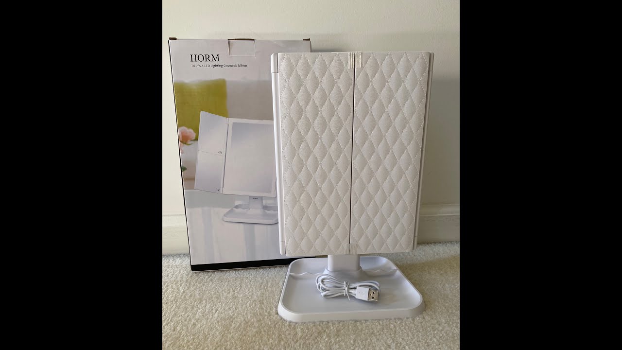 HORM TriFold MakeUp Mirror Unboxing& Initial Testing