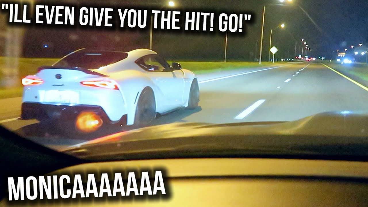 800+hp Hellcat CALLS OUT 600+hp Supra & REGRETS IT IMMEDIATELY!