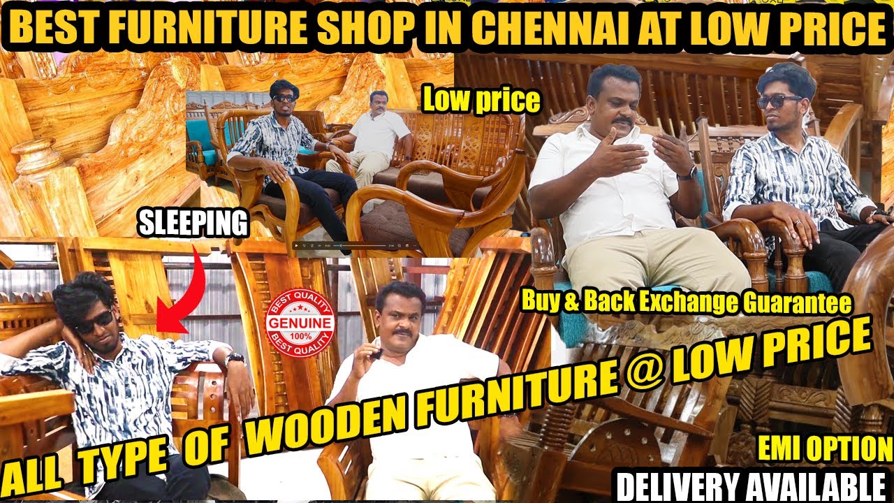 💥BEST ALL TYPE OF WOODEN FURNITURE SHOWROOM IN CHENNAI | நேரடி தயாரிப்பு விற்பனை| KS AND CO |🤩#tamil
