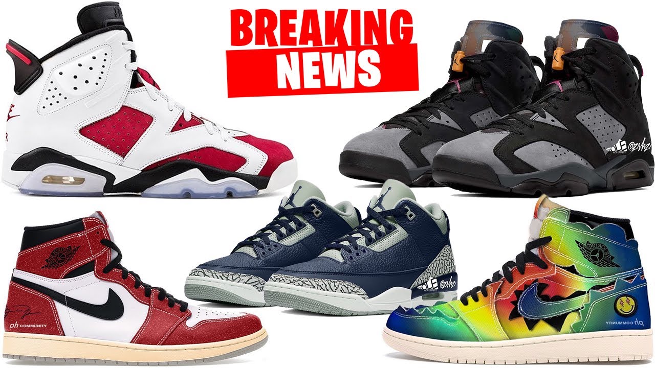 AIR JORDAN 6 CARMINE + BORDEAUX, AJ3 MIDNIGHT NAVY, TROPHY ROOM + J BALVIN JORDAN 1, KOBE 6 AND MORE