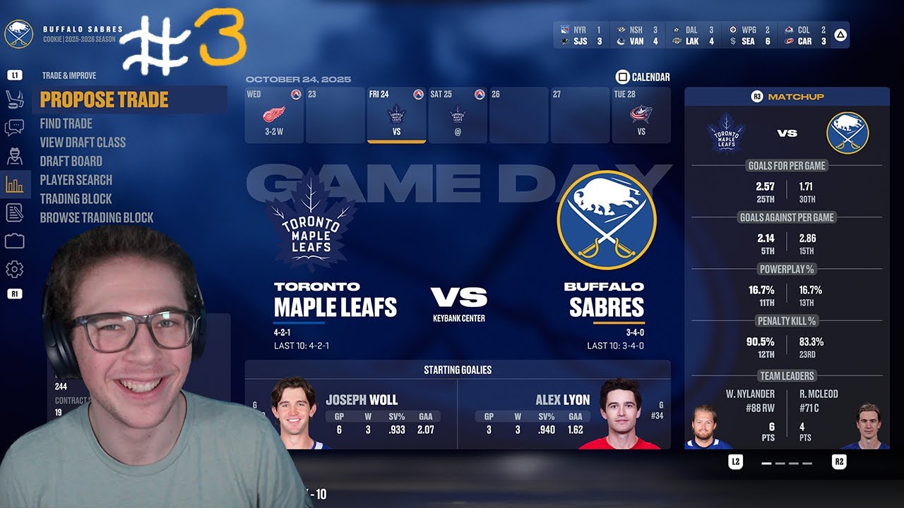 Rivalry Series! | NHL 26 Franchise: Buffalo Sabres #3