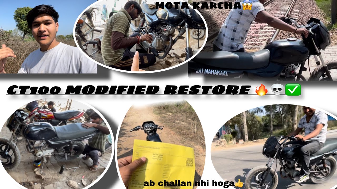 CT100 MODIFIED COMEBACK🚀&RESTORE✅👀|| #ct100 #trending #viral 