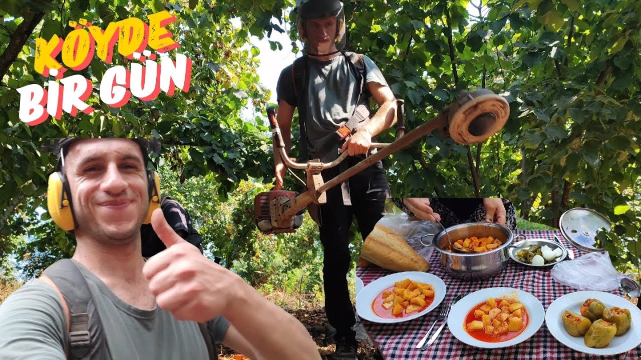 BAHÇENİN EN ZOR İŞLERİNDEN TIRPAN VE BAHÇEDE ÖYLE YEMEĞİ