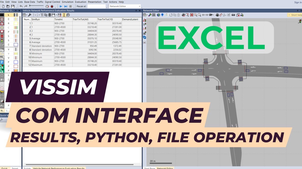 Vissim Tutorial - COM - Results - Part 1: Basics / file operations
