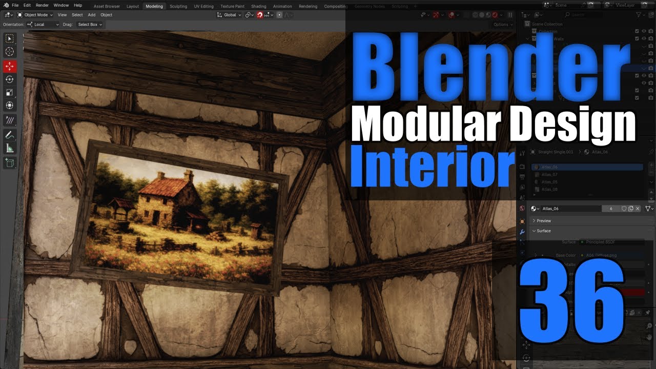 Blender Modular Design (Interior) - 36 Additional Detail and Decoration