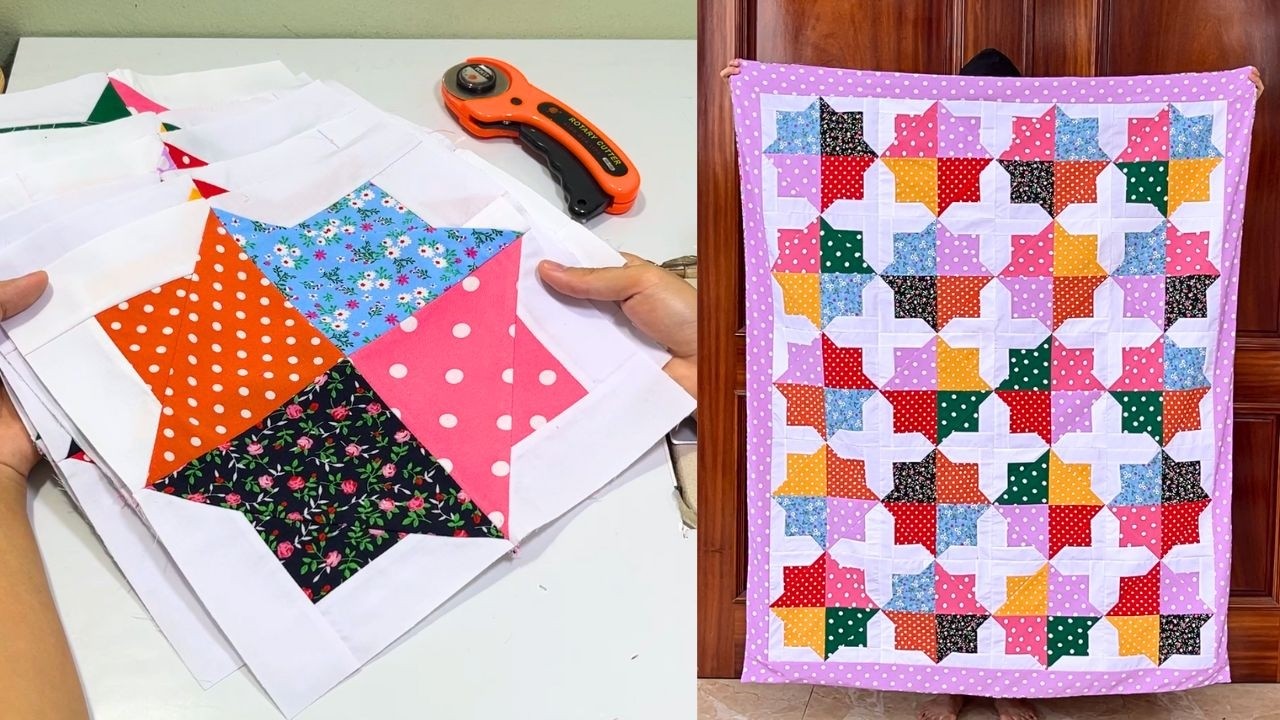 I Turned Hundreds of Small Scraps of Fabric Into My Favorite Quilt!