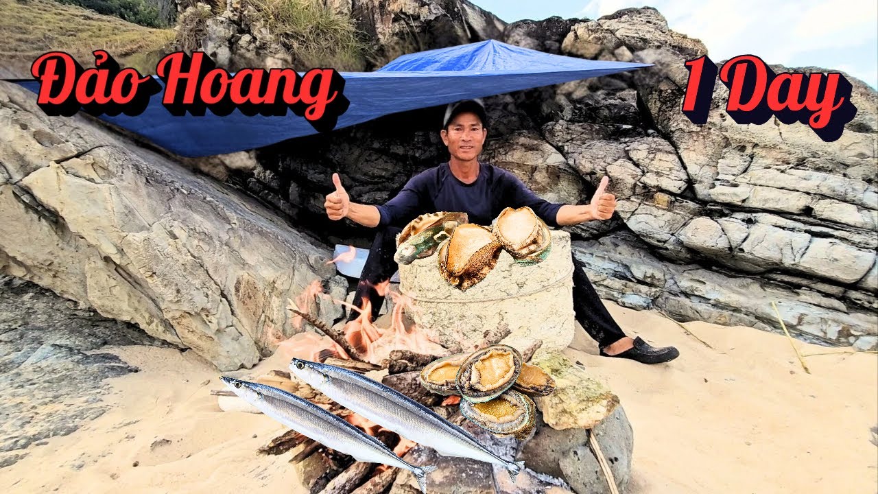 Thử Thách Cắm Trại Sinh Tồn Nơi Hoang Dã - Một Ngày Sinh Tồn Một Mình Trên Đảo Hoang