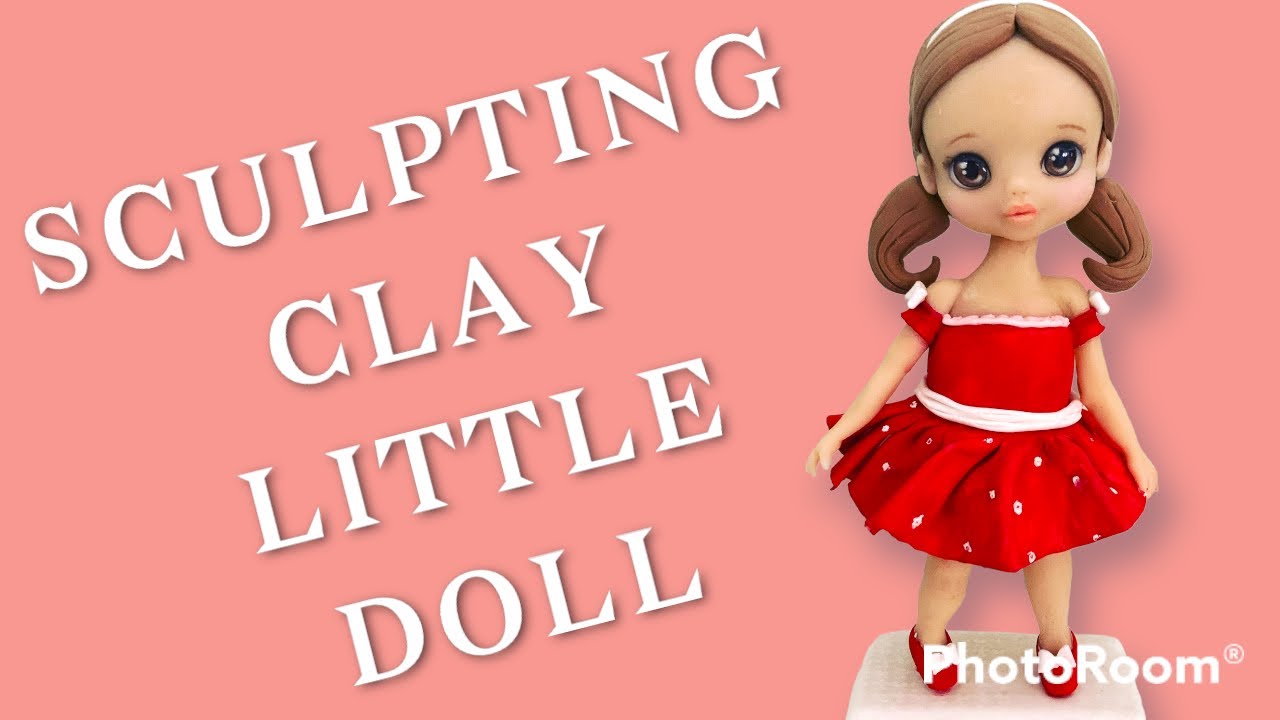 sculpting clay little doll