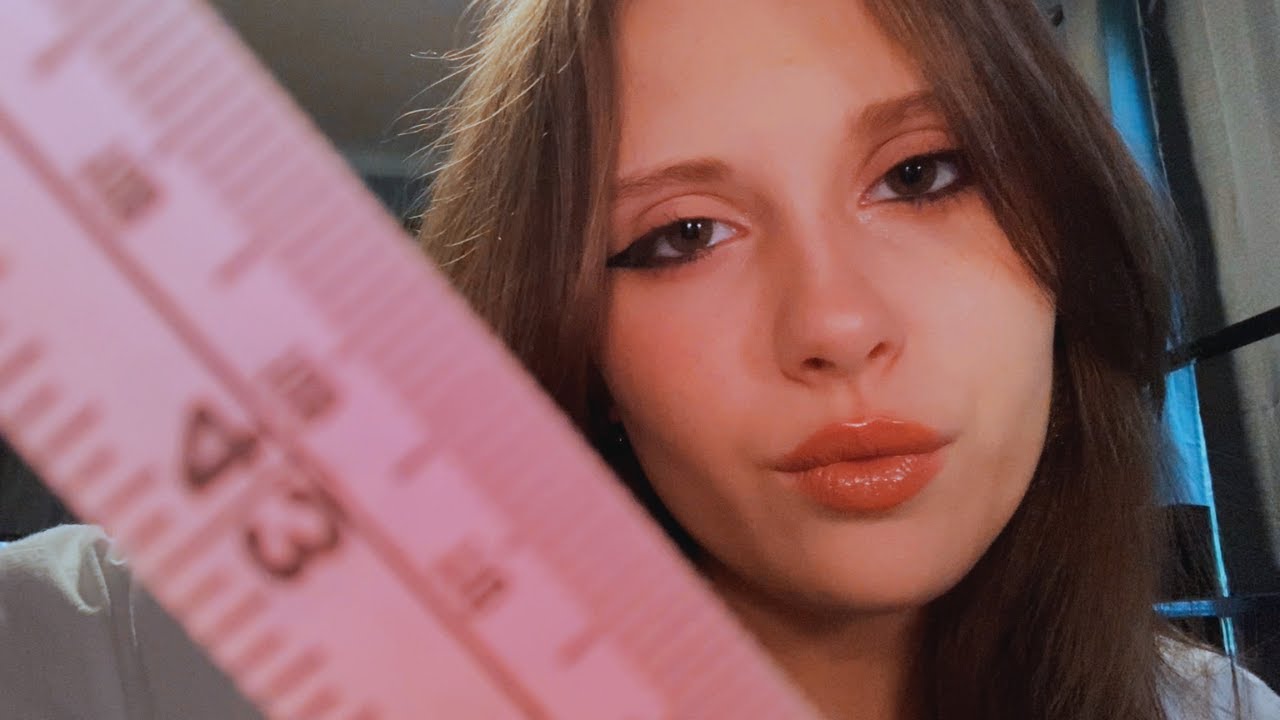 ASMR|💛measuring & taping your face