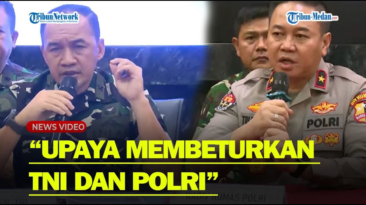 KAPUSPEN TNI Geram Bantah Berita Hoax Yang Beredar Selama Demo : Upaya Benturkan TNI dan Polri
