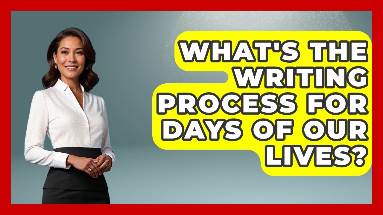 What's The Writing Process For Days Of Our Lives? - Soap Opera Insider
