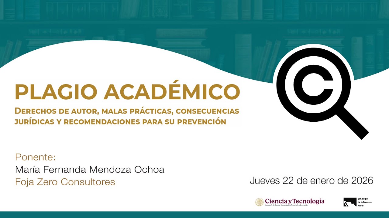 Charla “Plagio académico” | Dirección General Editorial – 22 de enero de 2026