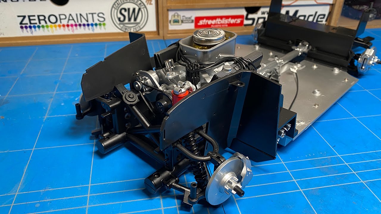 Building a 1 to 8th Scale Shelby 427 SC Cobra From Agora Models Part 2 The Chassis