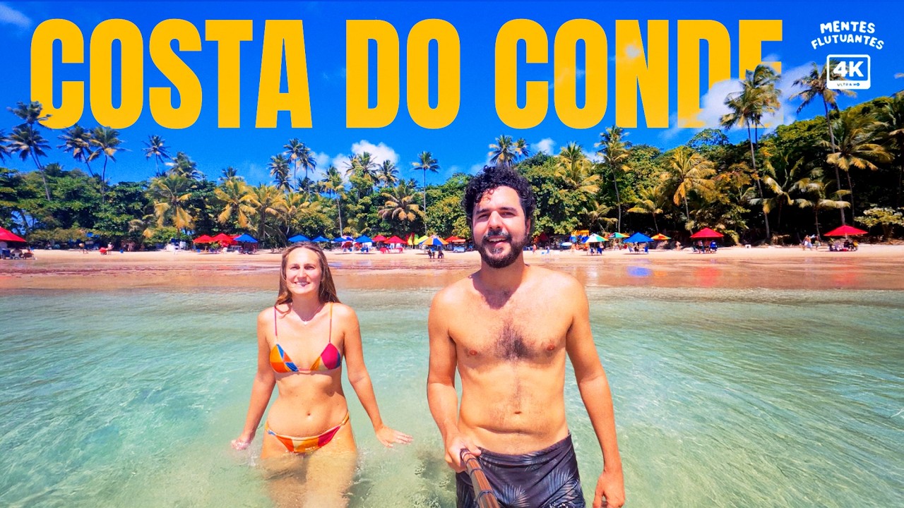 A 30 MINUTOS DE JOÃO PESSOA: As Praias Surreais da Costa do Conde | Paraíba (Vlog Viagem 4K)