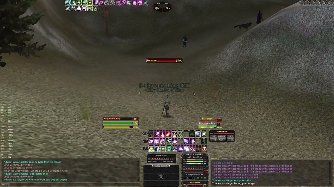 DAoC Ywain - Eld vs 2 hunters