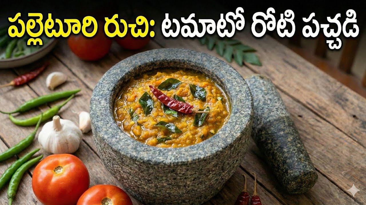 Tomato Roti Pachadi #village style #tasty #telangana #telugucookingvideo