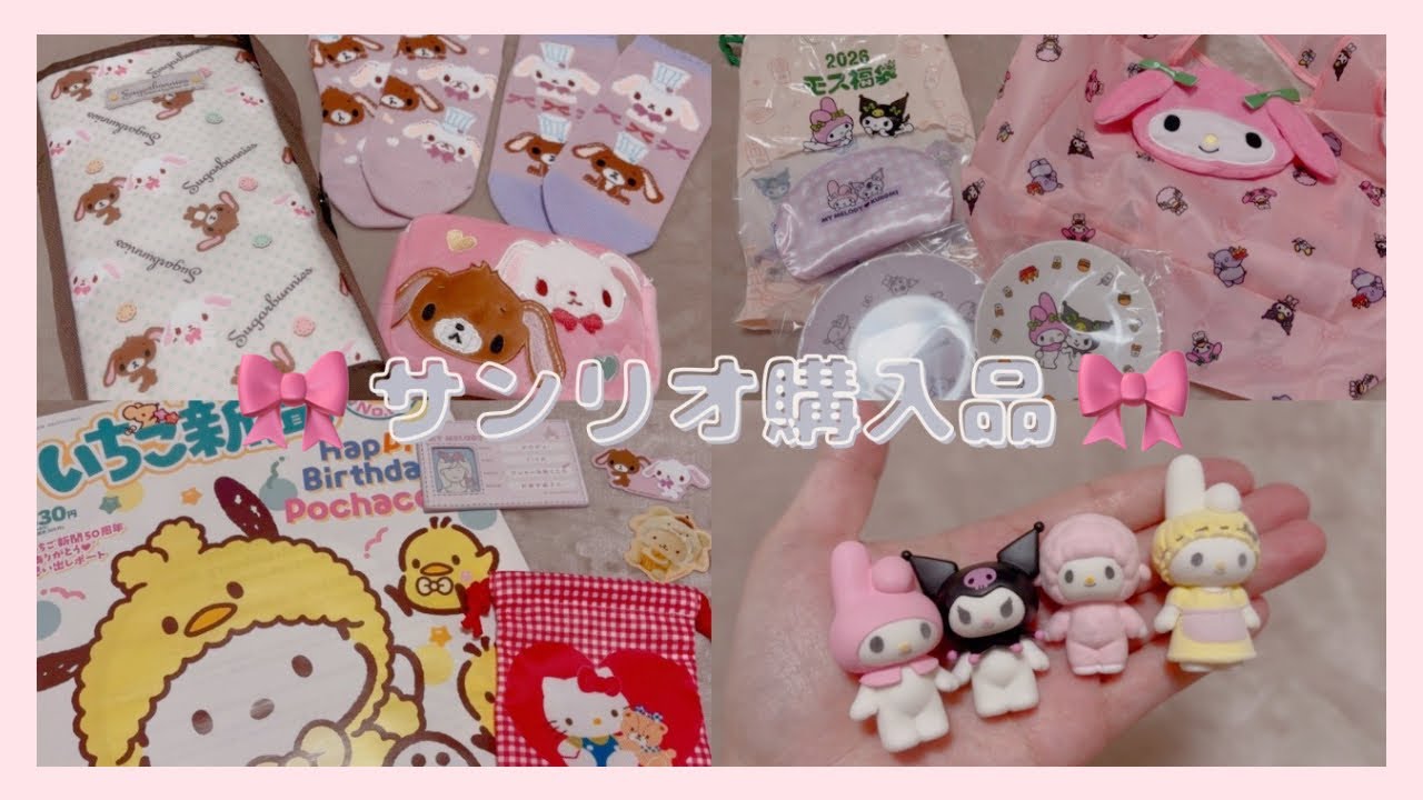サンリオ購入品🎀しまむらシュガバニ／モス福袋／ヴィレヴァン／ガチャガチャ／トリマ