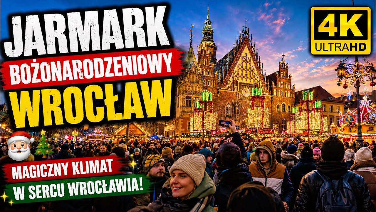 🎅🏻JARMARK BOŻONARODZENIOWY Wrocław [4K Ultra HD]🎅🏻🎄