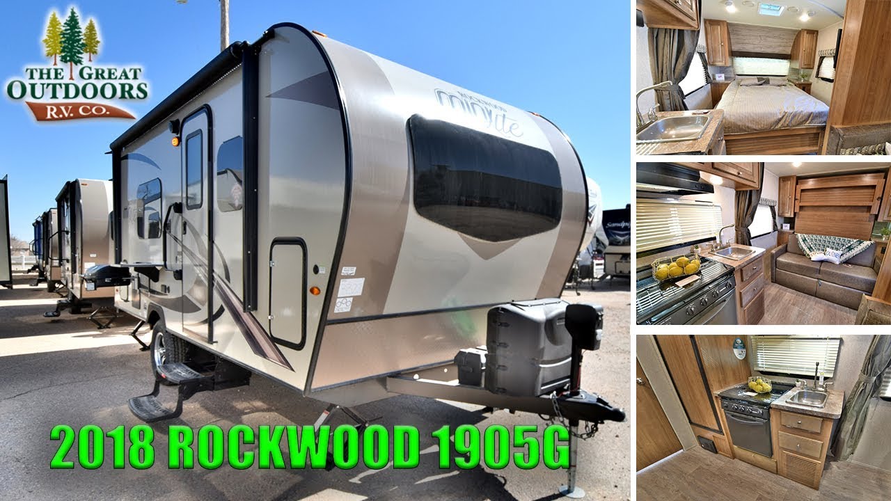 New 2018 ROCKWOOD 1905G Mini Lite Murphy Bed Travel Trailer RV Colorado Camper