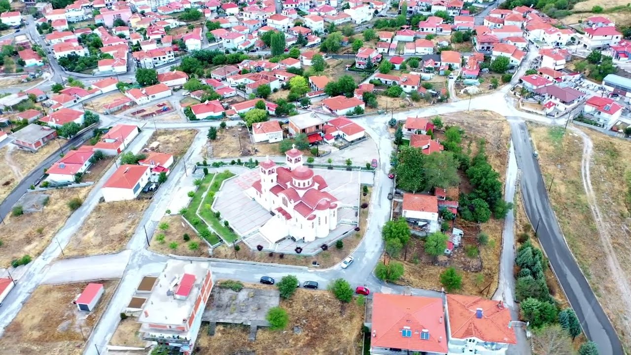 DESKATI GREVENA GREECE From Above 4K High Definition. Western Macedonia .(Δεσκάτη Γρεβενων)