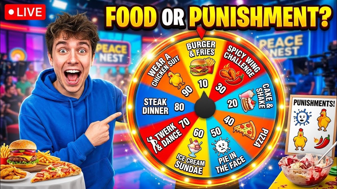 Spin the Wheel LIVE 🎡 Food or Funny Punishment? #SpinTheWheel #Live #Challeng #fun