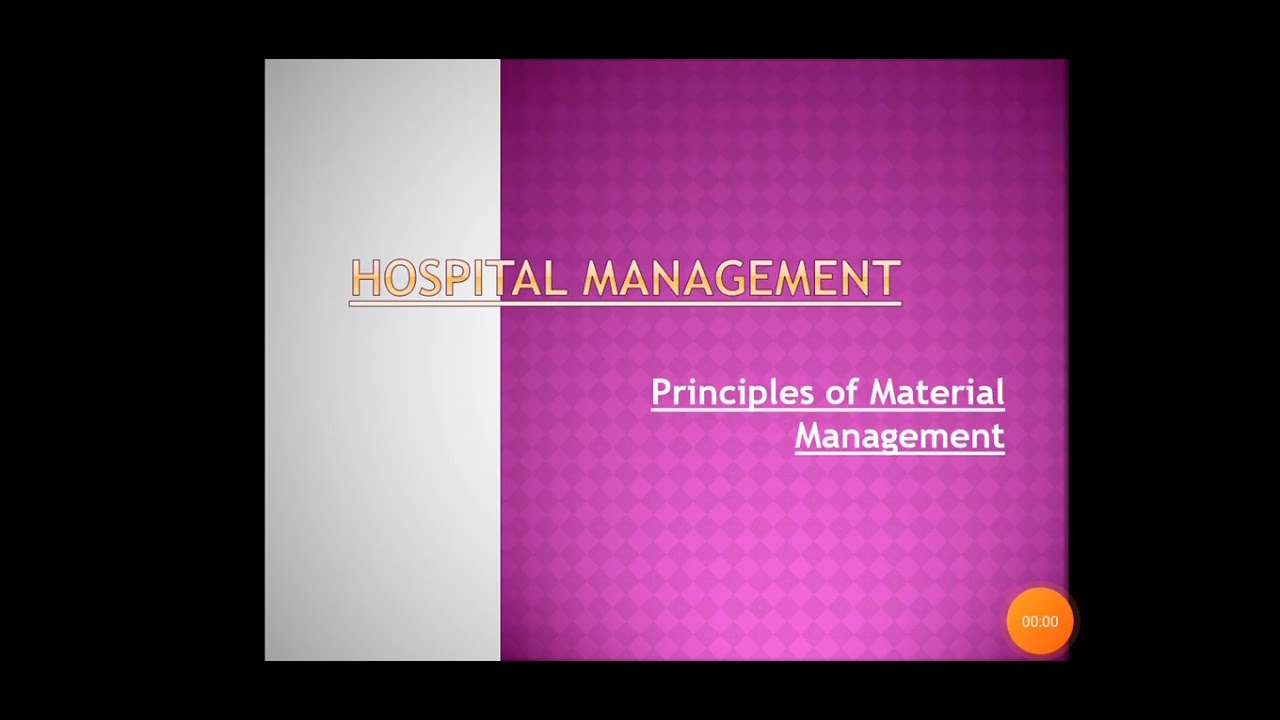 Principles of Material Management