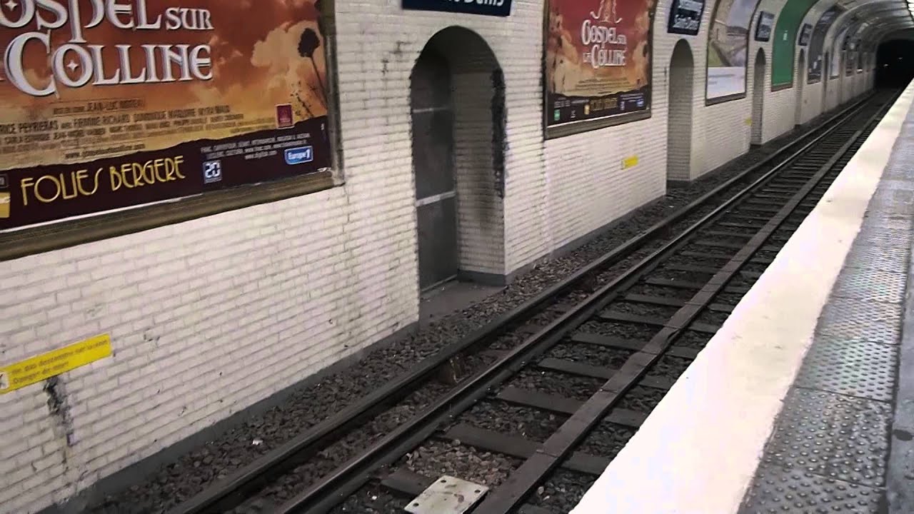 Paris Metro Line 8 train that runs on normal normal steel rails