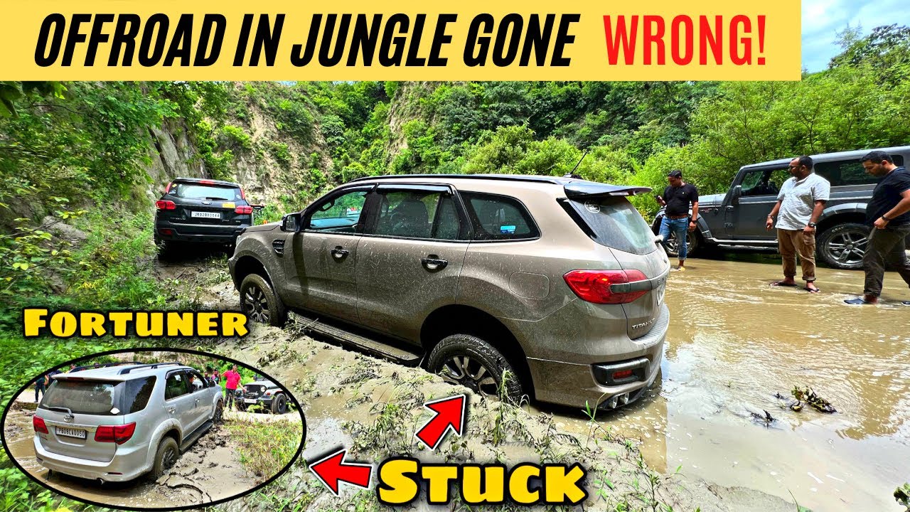 Fortuner & Endeavour got stuck during Slush Offroad😰