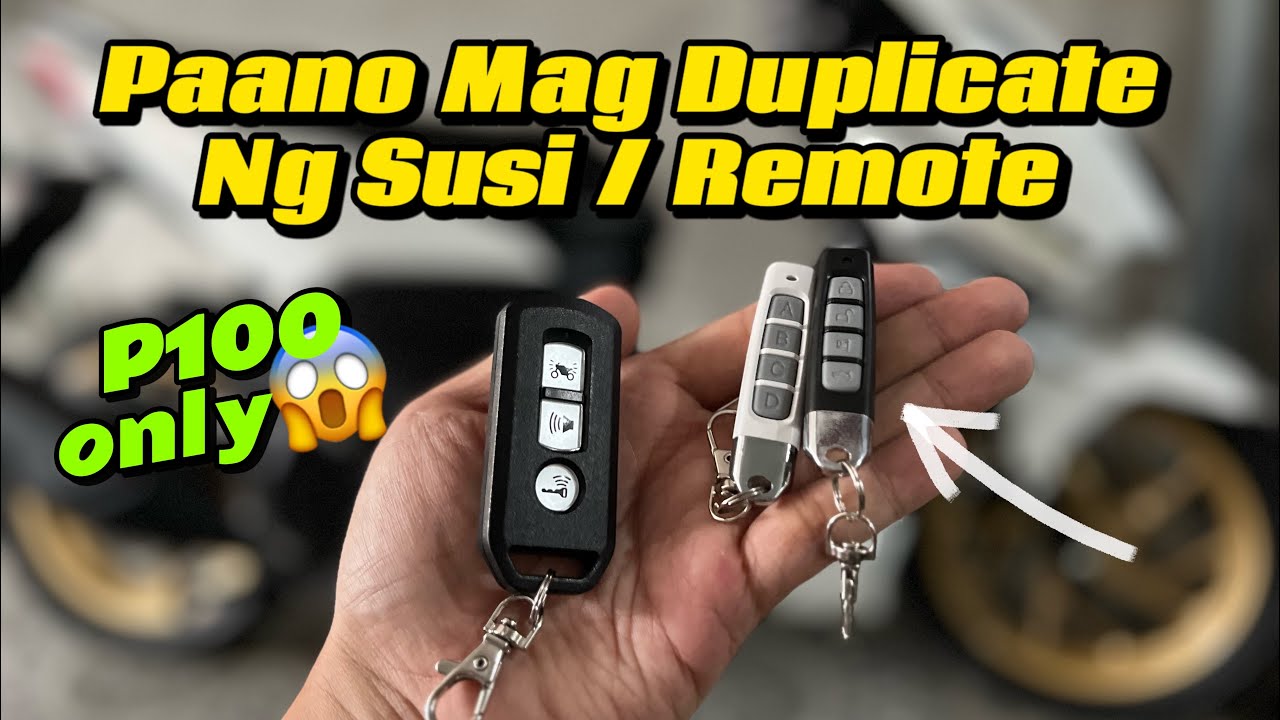 Paano Mag Duplicate ng Susi o Remote ng Motor - Samurai 155i | Motopaps