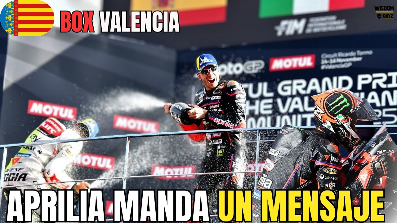 BOX WISDOM | GP DE VALENCIA 🇪🇸 Aprilia cierra el año con victoria y apunta al 2026
