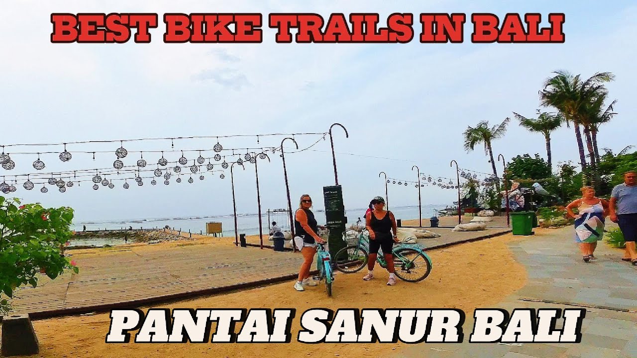 EXCITED ‼️Riding a Bike to Explore Sanur Beach Bali | Best Bike Trails in Bali