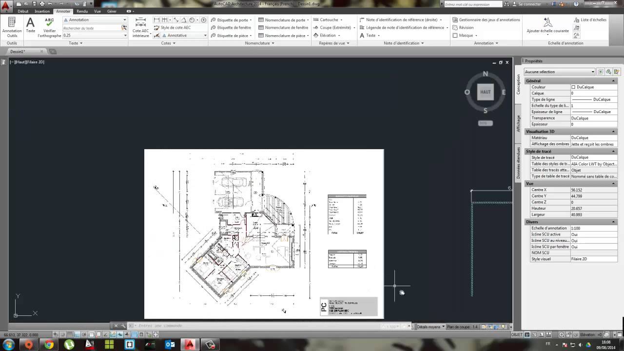 Dessin d'une maison avec Autocad Architecture tuto débutant | Part 1