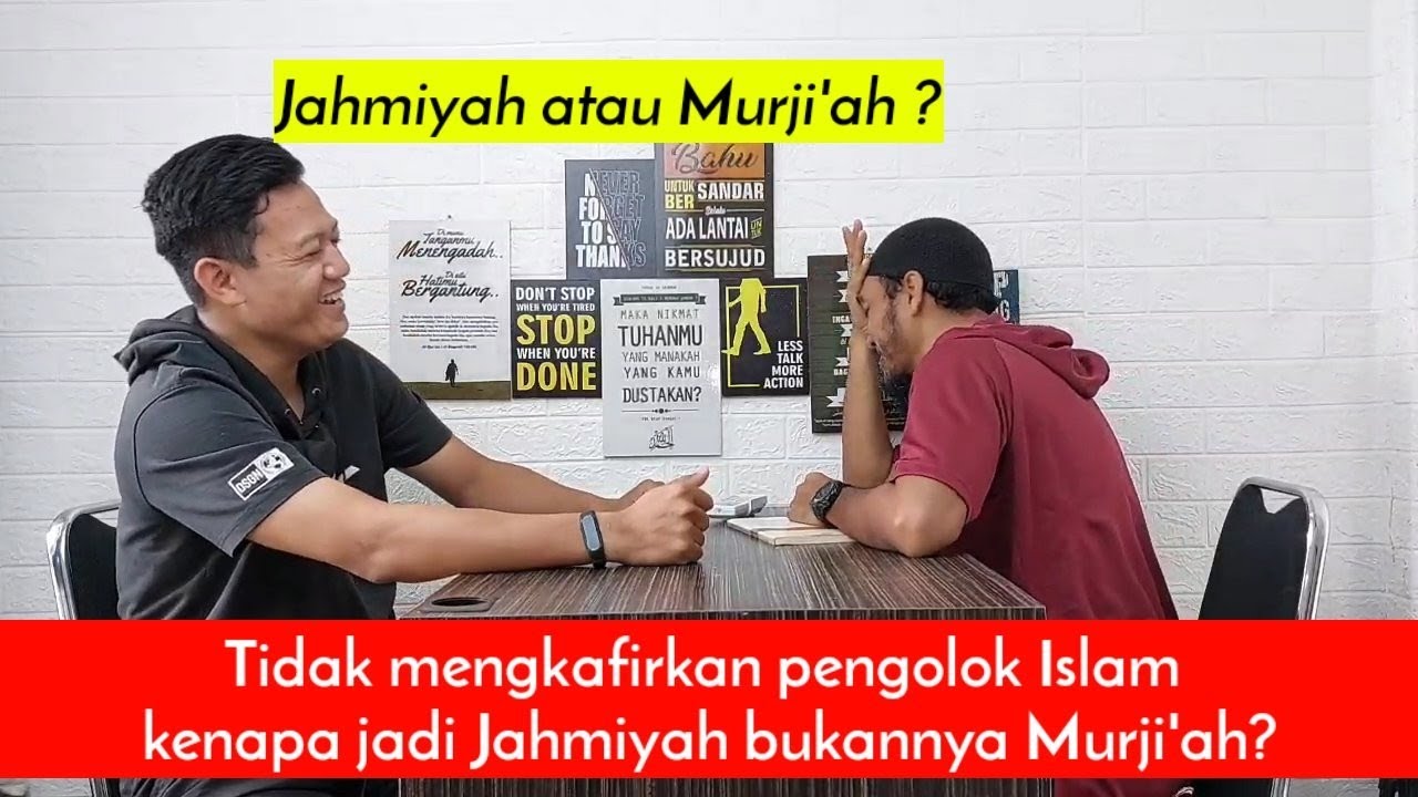 Tidak mengkafirkan pengolok Islam kok jadi Jahmiyah bukannya Murji'ah ? @sanggahsyubhattv2448