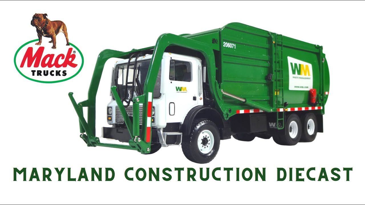 Mack Garbage Truck Waste Management Terrapro 1/34 Scale Diecast First Gear