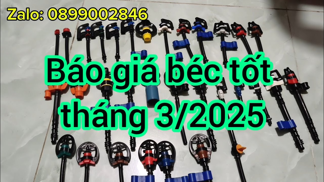 Báo giá các dòng béc tưới hiệu quả giá tốt tháng 3/2025.#water #mientay #caygiong