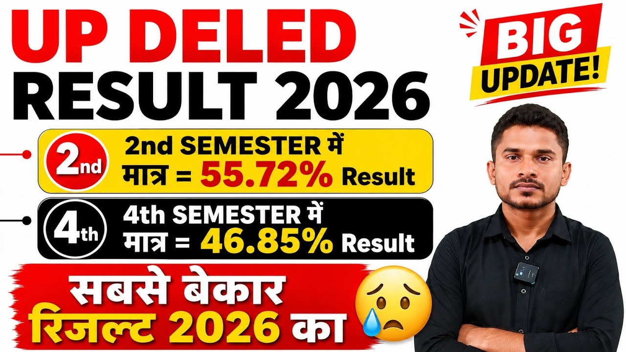 Up Deled Result 2026|सबसे बेकार रिजल्ट 2026 का|अब fail छात्र अब क्या करें|Up DELED एडमिशन 2026 