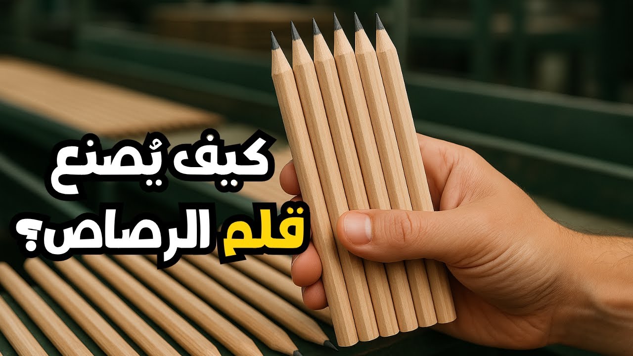 شاهد كيف يتم صناعة أقلام الرصاص؟