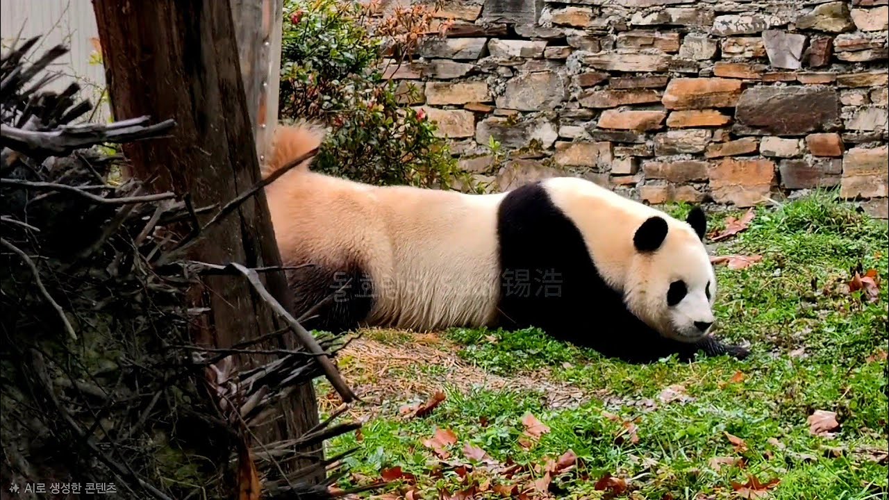 엄마 아빠가 한국에 온 지 10주년 이지만 푸야는 마킹중~ㅋㅋㅋ | 3월 3일 오전(푸바오 실시간) Panda Fubao