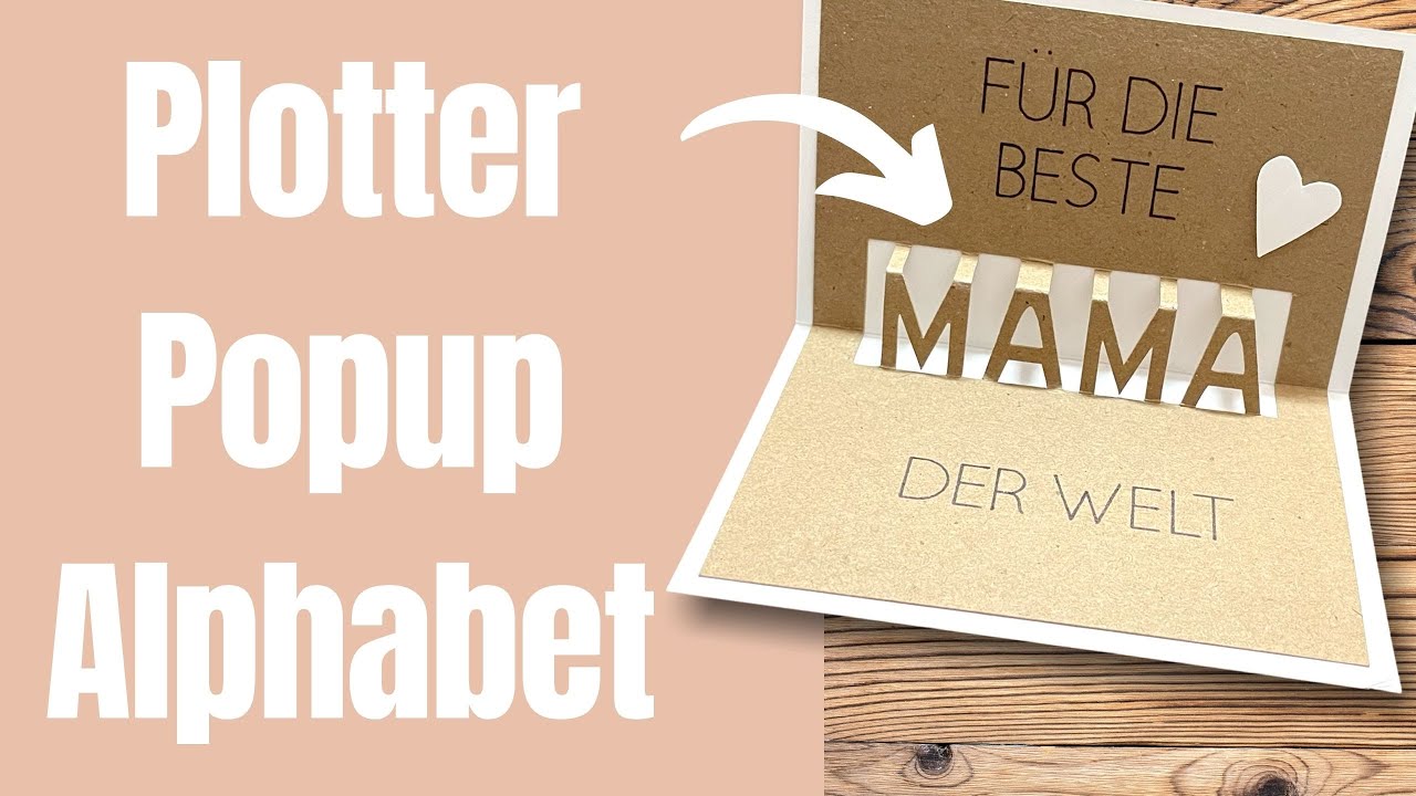 PopUp Alphabet für deinen Cricut Plotter