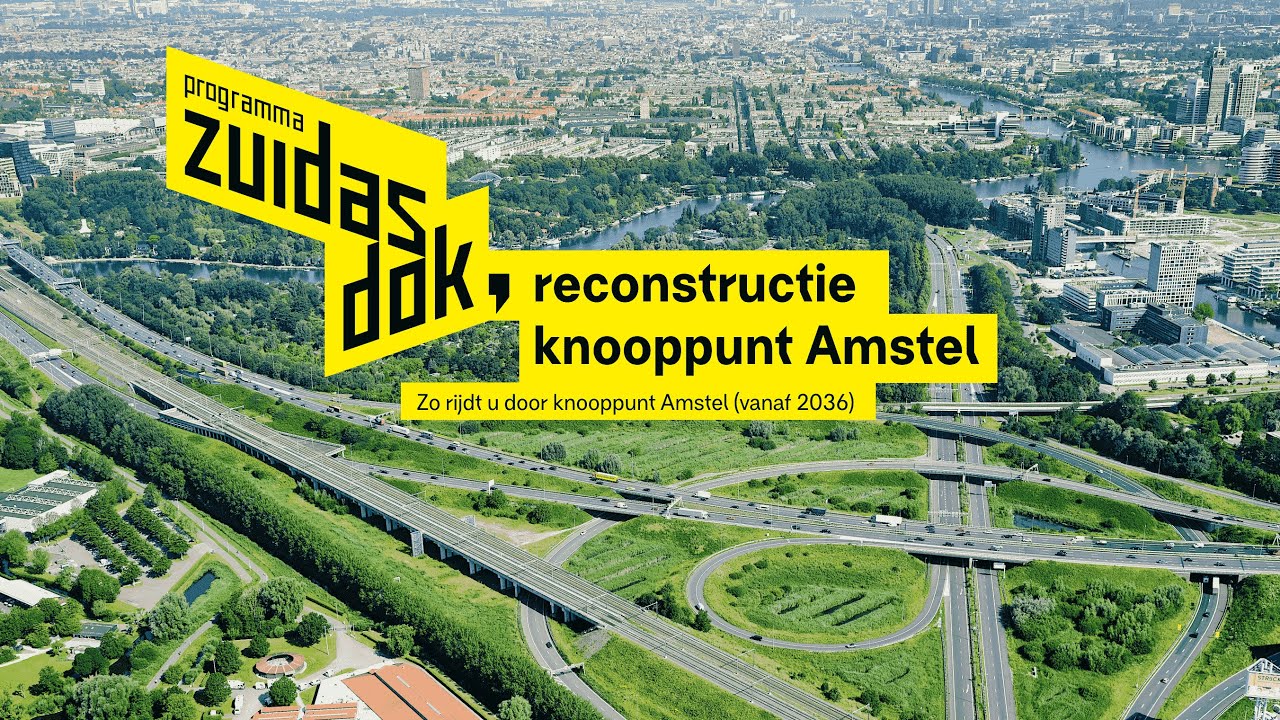 Zuidasdok  - Hoe rijd je na de reconstructie van knooppunt Amstel | #animationvideo #rijkswaterstaat