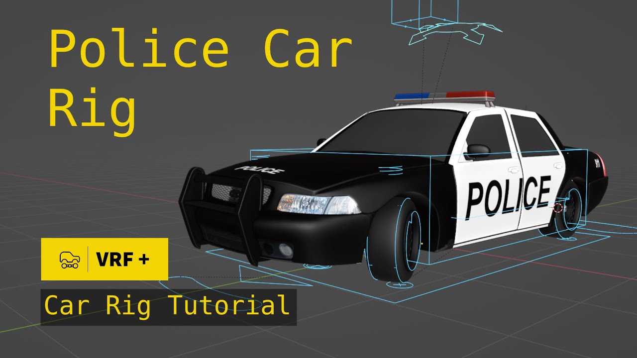 Making Police Car Rig More Fun #blender3d