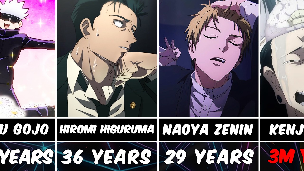 Every Confirmed Jujutsu Kaisen Character Age