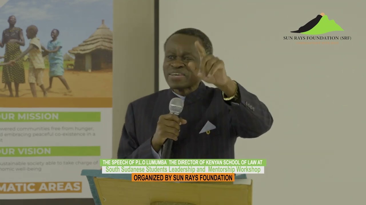 P.L.O Lumumba's speech to South Sudanese students in Kenya