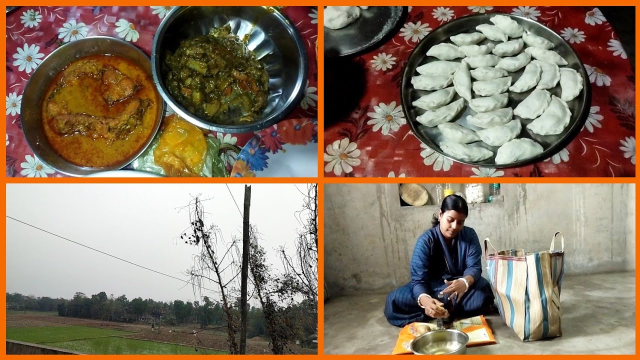 🏡Bengali Vlogs #বাবার বাড়িতে এসে সংসারের কাজে বৌদিকে মাকে একটু হেল্প করলাম|