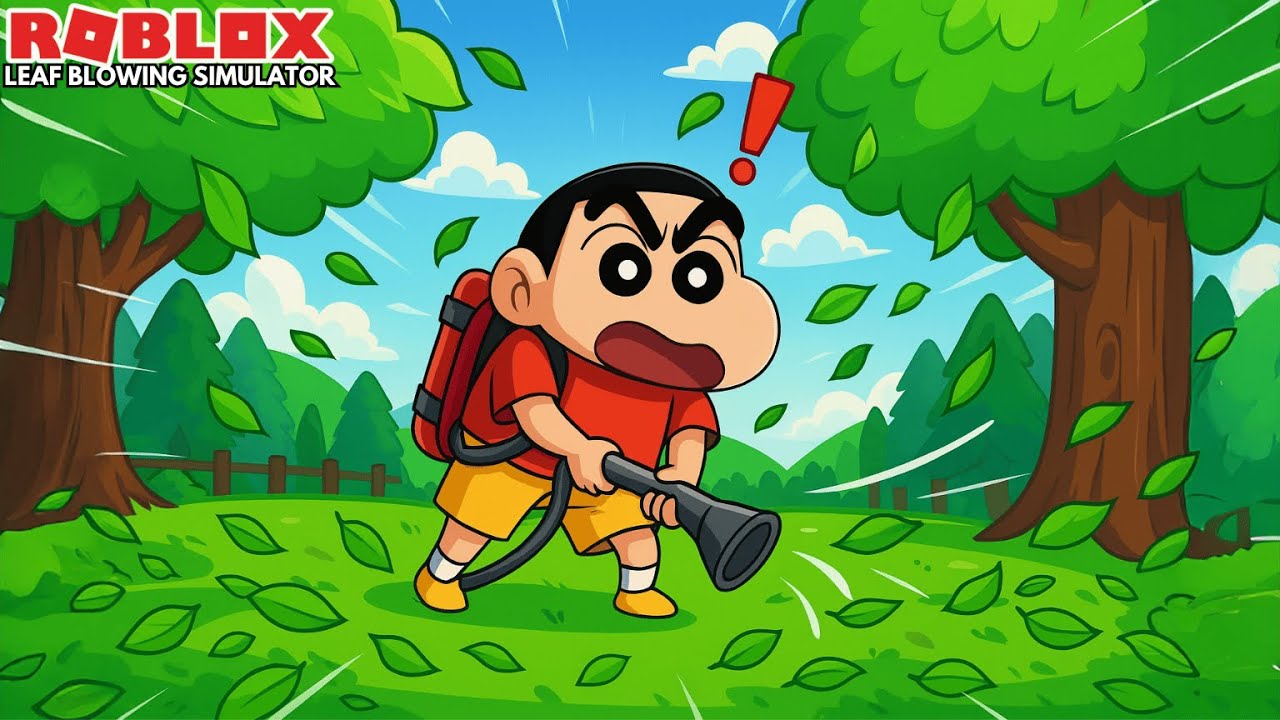 Leaf Blowing Simulator Gameplay in Tamil | GAMING WITH SHINCHAN