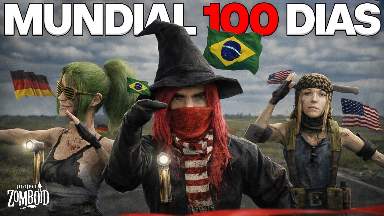 SOBREVIVI 100 DIAS no MUNDIAL de Project Zomboid (O FILME)