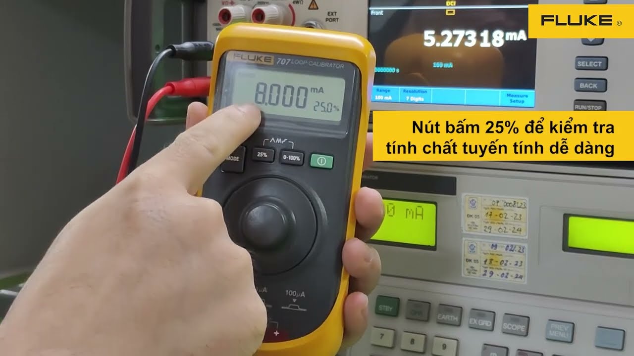 Fluke 707 - Máy hiệu chuẩn dòng diện