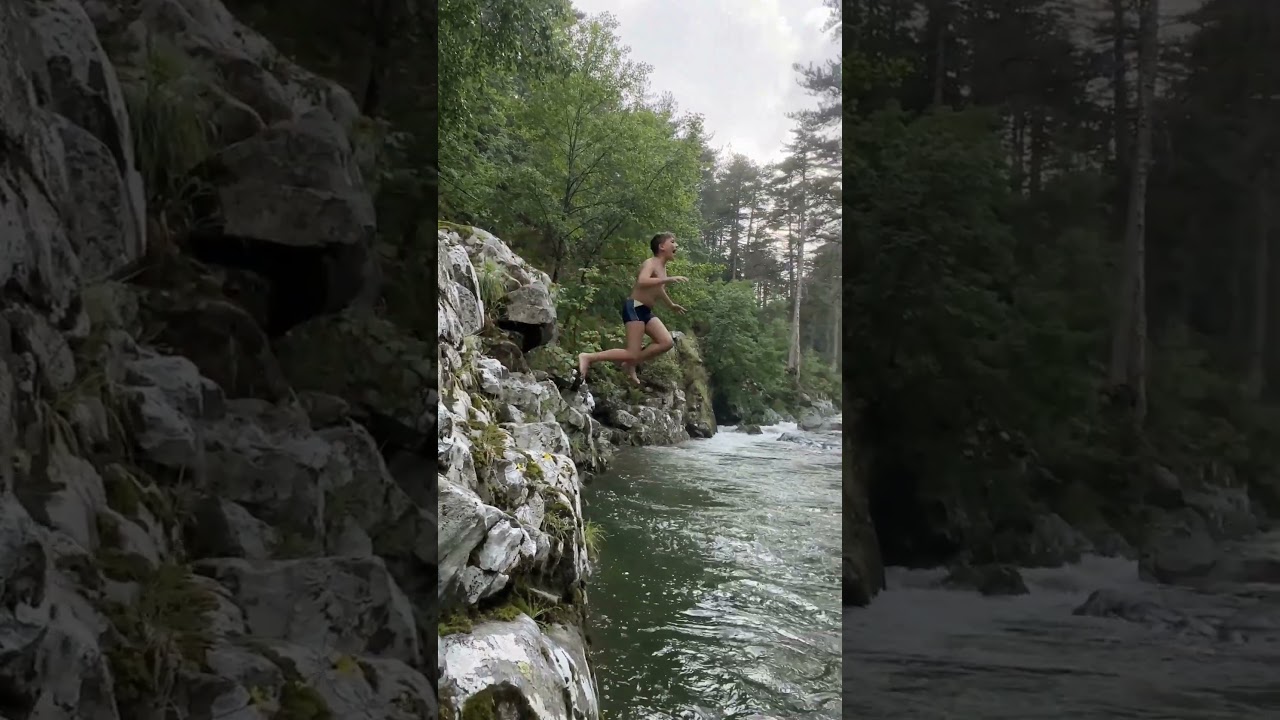 Flussbett Jumping auf Korsika