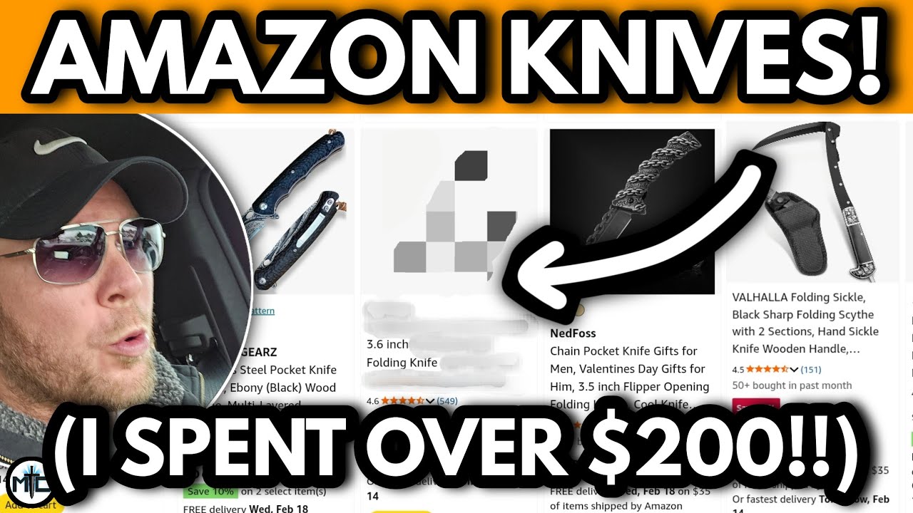 Buying 5 RANDOM EDC Knives From Amazon!